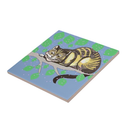 Cheshire-Katzen-Zeichnen Fliese (Seite)