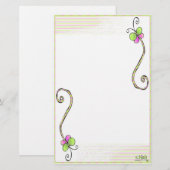 Cheshire-Motten Stationery~ Briefpapier (Vorne/Hinten)