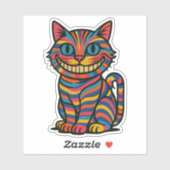 Cheshire Smile Cut Sticker (Blatt)