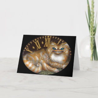 "Cheshire-Uhr-" Gruß-Karte Karte