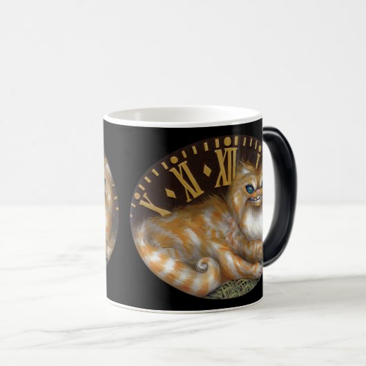 "Cheshire-Uhr-" Tasse (VorderseiteRechts)