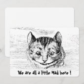 Chesire Cat - Alice im Wunderland Mitteilungskarte (Vorne/Hinten)