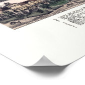 Chesire, CT Panoramic Map - 1882 Poster (Ecke)