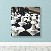 Chess Amsterdam gram Leinwanddruck (Insitu (Holzboden))