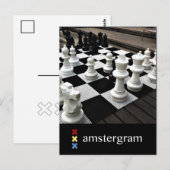 Chess Amsterdam gram Postkarte (Vorne/Hinten)