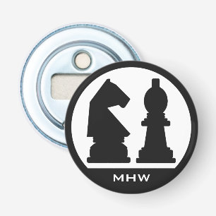 CHESS benutzerdefinierter Monogramm-Flaschenöffner Flaschenöffner