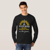 Chess Black Queen Chess Player Pun Quote T-Shirt (Vorne ganz)