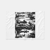 Chess Board Fleecedecke (Vorderseite (Horizontal))