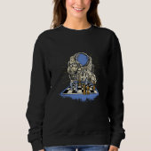 chess board king game queen space spaceman sweatshirt (Vorderseite)