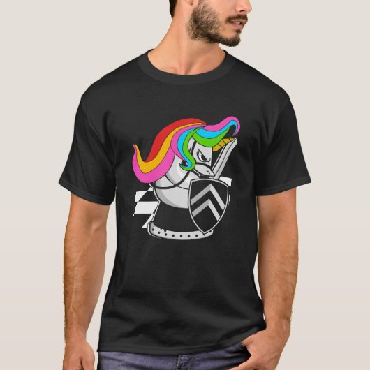 Chess Board Piece Unicorn Knight Checkmate Grandma T-Shirt (Vorderseite)