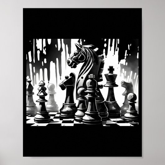 Chess Board  Poster (Vorne)
