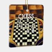 CHESS BOARD STYLE KERAMIKORNAMENT (Rechts)