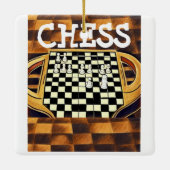 CHESS BOARD STYLE KERAMIKORNAMENT (Rückseite)