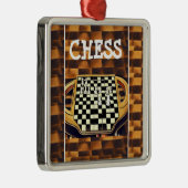 CHESS BOARD STYLE ORNAMENT AUS METALL (Rechts)