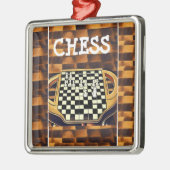 CHESS BOARD STYLE ORNAMENT AUS METALL (Links)