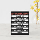 Chess Boxen - Die Routine meines perfekten Tages Karte (Gelbe Blume)