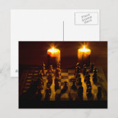 "Chess by candlelight" postcards Postkarte (Vorne/Hinten)