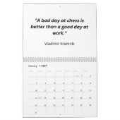 Chess Calendar 2025 - Chess Quotes Calendar Kalender (Jan 2027)
