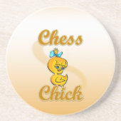 Chess Chick Getränkeuntersetzer (Vorne)