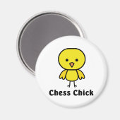 Chess Chick Magnet (Vorderseite/Rückseite)