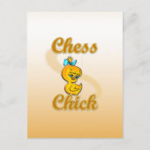 Chess Chick Postkarte (Vorderseite)
