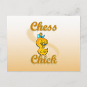 Chess Chick Postkarte (Vorderseite)