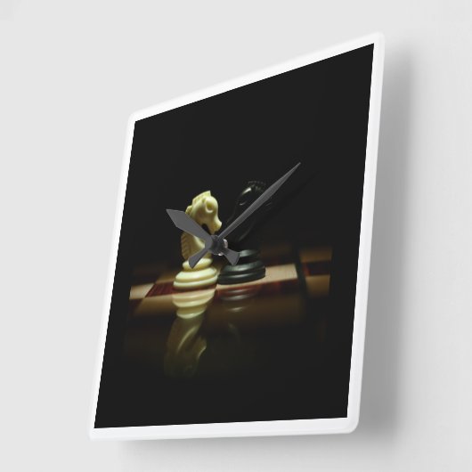 chess clock quadratische wanduhr (Winkel)