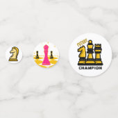 Chess Coins Table Confetti Konfetti (Vorderseiten)