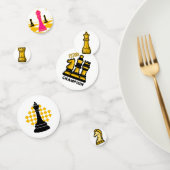 Chess Coins Table Confetti Konfetti (Gruppe)