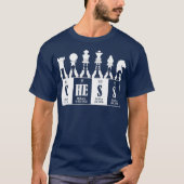 Chess Funny Chemistry Element Chess Lover Player T-Shirt (Vorderseite)