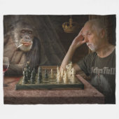 CHESS GAME FLEECEDECKE (Vorderseite (Horizontal))