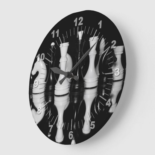 Chess Große Wanduhr (Winkel)