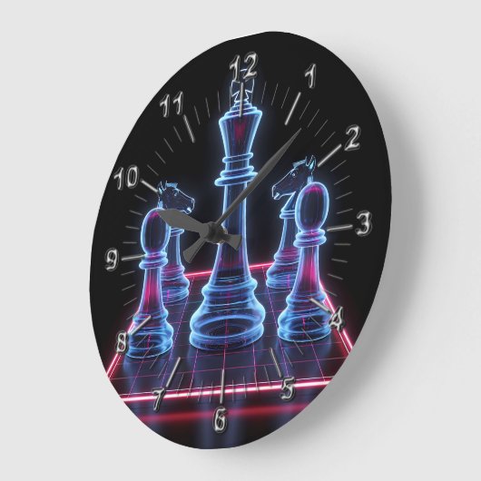 Chess Große Wanduhr (Winkel)