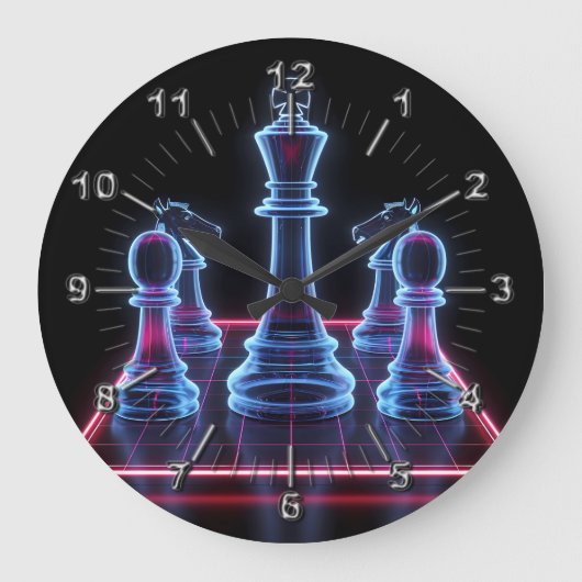 Chess Große Wanduhr (Vorderseite)