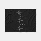 Chess Heartbeat Chess Master Chess Club Fleecedecke (Vorderseite (Horizontal))
