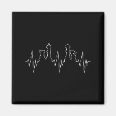 Chess Heartbeat Chess Master Chess Club Magnet (Vorne)