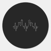 Chess Heartbeat Chess Master Chess Club Runder Aufkleber (Vorderseite)
