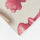 Chess & Hearts Valentines Pattern Fleecedecke (Ecke)