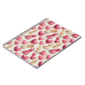 Chess & Hearts Valentines Pattern Notizblock (Linke Seite)