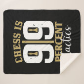 Chess Is 99 Percent Tactics Sherpadecke (Vorderseite (Horizontal))