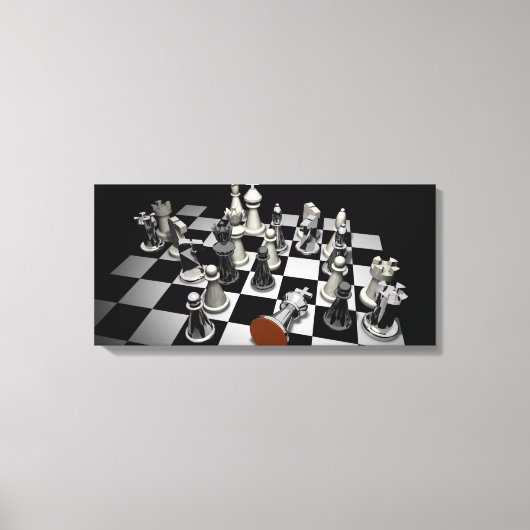 Chess Jigsaw Puzzle Leinwanddruck (Vorderseite)