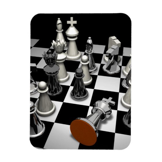Chess Jigsaw Puzzle Magnet (Vertikal)