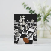 Chess Jigsaw Puzzle Postkarte (Stehend Vorderseite)