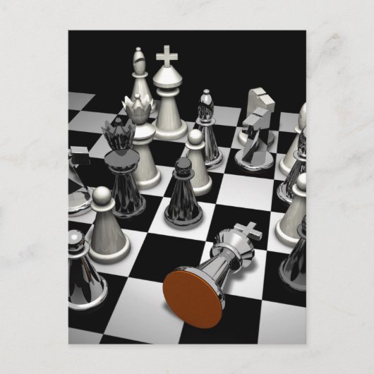 Chess Jigsaw Puzzle Postkarte (Vorderseite)