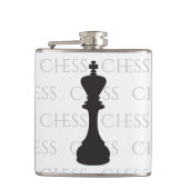 Chess King Classic Piece Modern Black Flachmann (Vorderseite)