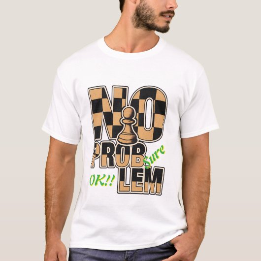 Chess King NO PROBLEM Customizable Men's T-Shirt (Vorderseite)