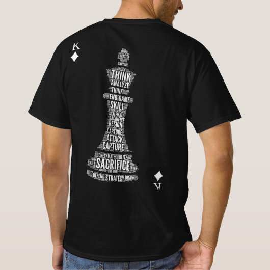 chess king printed T-Shirt (Rückseite)