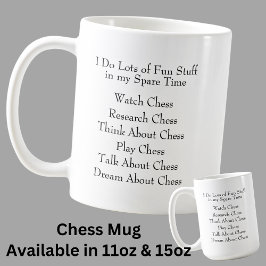 Chess Lover Player Fan, What I Do in Spare Time Kaffeetasse