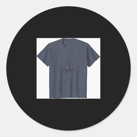 Chess Master In Training Prodigy Player Strategy G Runder Aufkleber (Vorderseite)