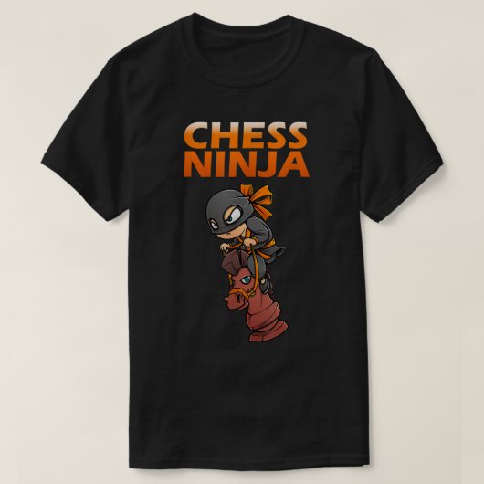 Chess Ninja | Funny Gamer and Strategy Design T-Shirt (Design vorne)